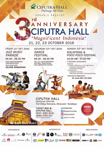 3rd Anniversary of Ciputra Hall